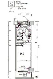 東急池上線 池上駅 徒歩6分の賃貸マンション 5階1Kの間取り