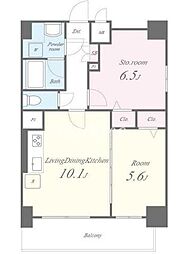 都電荒川線 荒川区役所前駅 徒歩10分の賃貸マンション 7階1SLDKの間取り
