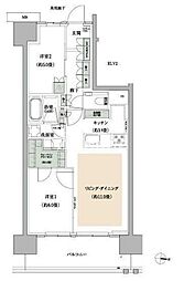 都営新宿線 東大島駅 徒歩8分の賃貸マンション 8階2LDKの間取り