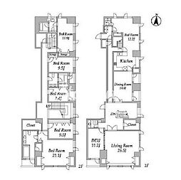プライムスクエアシティ 6SLDKの間取図画像