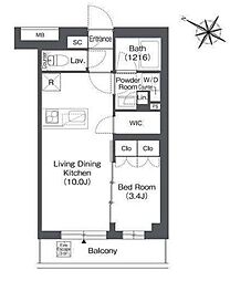 東急池上線 戸越銀座駅 徒歩5分の賃貸マンション 1階1LDKの間取り