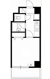 東京メトロ東西線 木場駅 徒歩4分の賃貸マンション 4階1Kの間取り