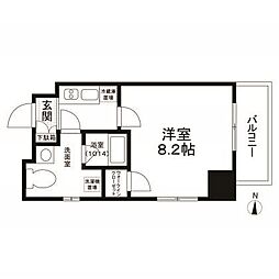 JR総武線 錦糸町駅 徒歩9分の賃貸マンション 12階1Kの間取り