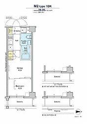 JR京浜東北・根岸線 大井町駅 徒歩9分の賃貸マンション 1階1DKの間取り