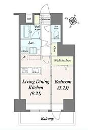 GRANPASEO三ノ輪 1LDKの間取図画像