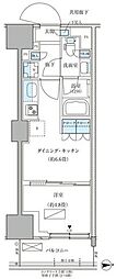 パークアクシス品川天王洲アイル 1DKの間取図画像