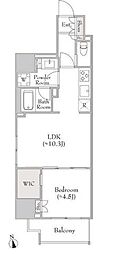 MYRIARESIDENCE根岸柳通り 1LDKの間取図画像