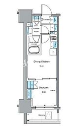 ルフォンプログレ秋葉原EAST 1DKの間取図画像