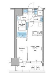 ルフォンプログレ秋葉原マークス 1LDKの間取図画像