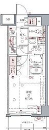 クレヴィスタ亀戸2 1Kの間取図画像