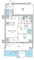 プレディアコート西葛西 1SLDKの間取図画像
