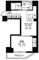 ミテッツア千代田三崎町 1DKの間取図画像