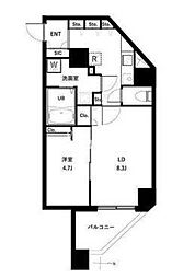 OPENBLOOM入谷 1LDKの間取図画像