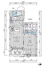 MAINSTAGE大森 1LDKの間取図画像