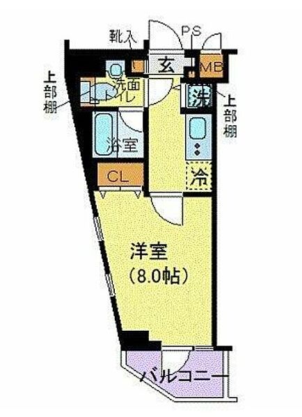 東京都港区白金３丁目(賃貸マンション1K・6階・25.90㎡)の写真 その2