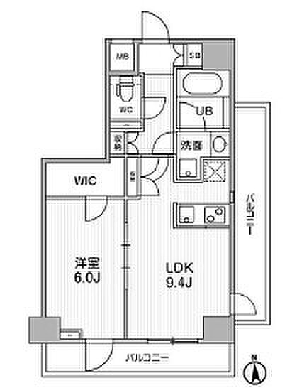 東京都新宿区西五軒町(賃貸マンション1LDK・8階・40.06㎡)の写真 その2
