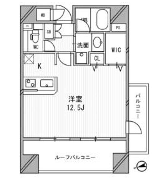 東京都台東区浅草橋４丁目(賃貸マンション1R・12階・38.59㎡)の写真 その2