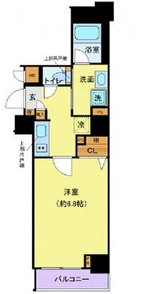 東京都新宿区市谷薬王寺町(賃貸マンション1K・9階・25.62㎡)の写真 その2