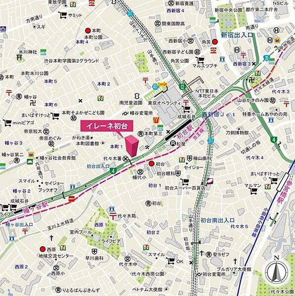 東京都渋谷区本町１丁目(賃貸マンション1LDK・13階・79.59㎡)の写真 その16