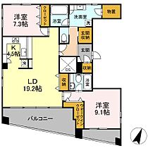 東京都港区西麻布１丁目3-8（賃貸マンション2LDK・6階・107.25㎡） その2