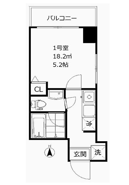 東京都中央区湊１丁目(賃貸マンション1K・6階・18.20㎡)の写真 その2