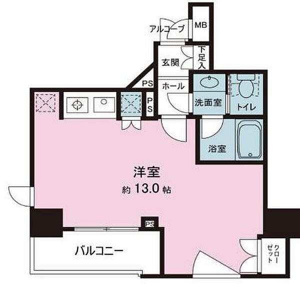 東京都中央区銀座７丁目(賃貸マンション1R・8階・32.23㎡)の写真 その2
