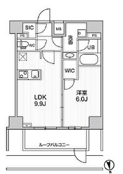 東京都新宿区西五軒町(賃貸マンション1LDK・5階・40.07㎡)の写真 その2
