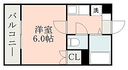 ST9 1Kの間取図画像