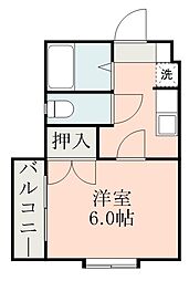 ST9 1Kの間取図画像