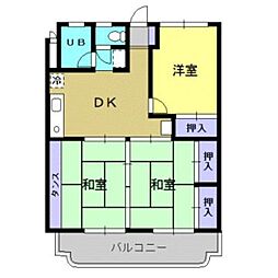 間取図画像 3DK