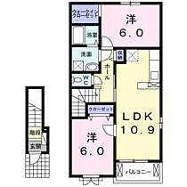 鹿児島県鹿児島市春山町（賃貸アパート2LDK・2階・57.19㎡） その2