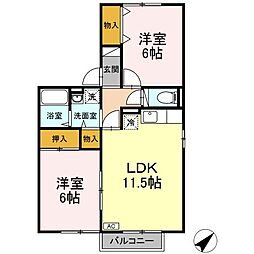間取図画像 2LDK