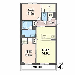 間取図画像 2LDK