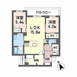 間取図画像 2SLDK