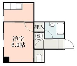別府甲突ビル 1Kの間取図画像