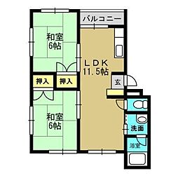 間取図画像 2LDK