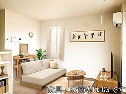 JR鹿児島本線 川内駅 火扇下車 3.5kmの賃貸アパート 2階1LDKのリビング/ダイニング