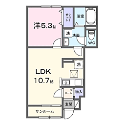 間取図画像 1LDK