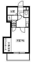 クリオコート 1Kの間取図画像