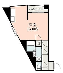 グレイスヒール ワンルームの間取図画像