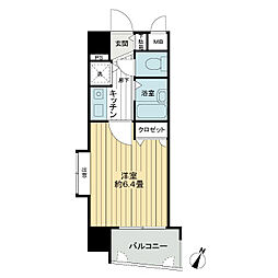 ライオンズマンション西千石 1Kの間取図画像