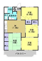 鹿児島市電2系統 鹿児島中央駅前駅 バス30分 中迫下車 徒歩5分 3階/-