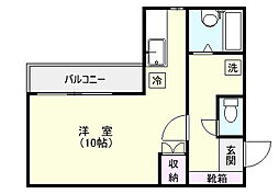 ON-1ビル ワンルームの間取図画像