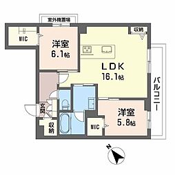 間取図画像 2LDK