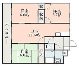 間取図画像 3LDK