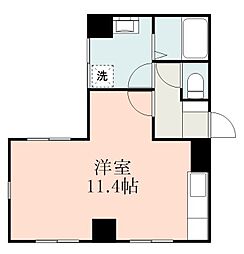 メゾンドブランシュ南林寺 ワンルームの間取図画像