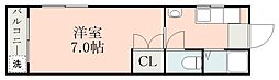 フォレスト真砂 1Kの間取図画像