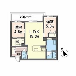 間取図画像 2LDK