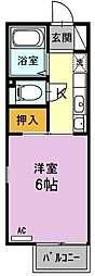 セリバテール東谷山 1Kの間取図画像