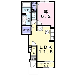 間取図画像 1LDK